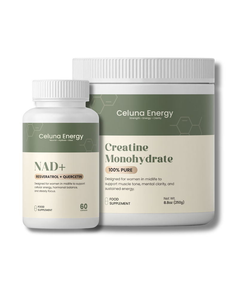 Creatine Monohydrate from the Celuna Energy Collection on a white background.