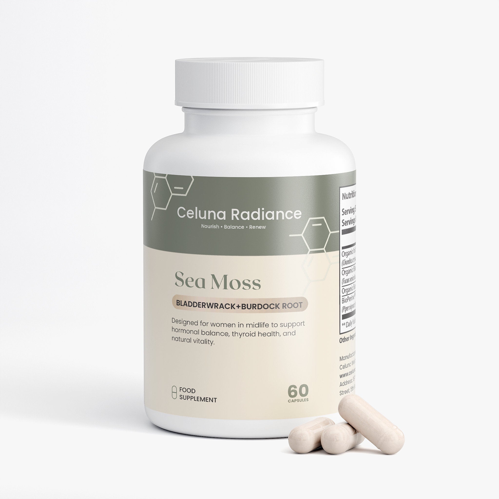 Sea Moss with Bladderwrack + Burdock Root