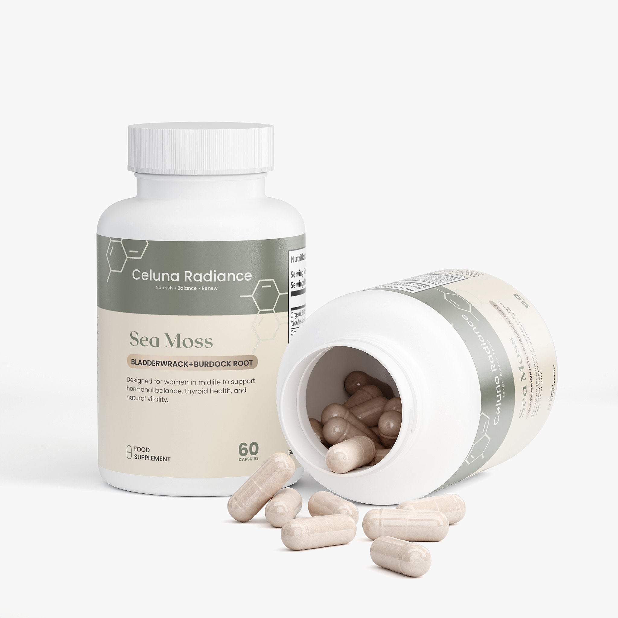 Sea Moss with Bladderwrack + Burdock Root